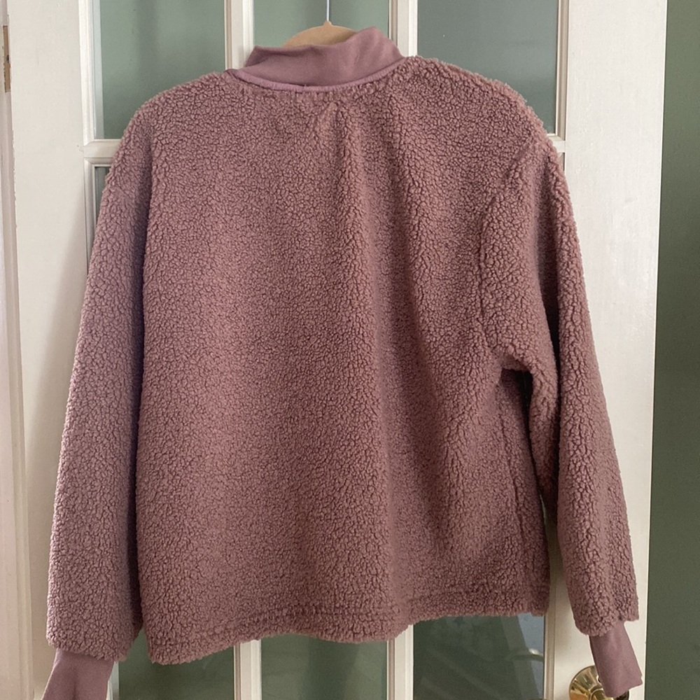 Ultra Comfy C&C California Half Zip Jacket, Mauve, Large - Picture 2 of 13